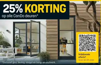 Hubo 25% KORTING op alle CanDo deuren* aanbieding