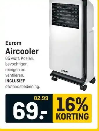 Hubo Eurom Aircooler aanbieding