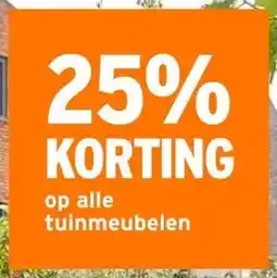 GAMMA 25% KORTING op alle tuinmeubelen aanbieding