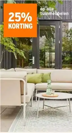 GAMMA 25% KORTING op alle tuinmeubelen aanbieding
