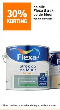 GAMMA 30% korting op alle flexa strak op de muur aanbieding