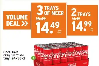 GAMMA Coca-Cola Original Taste tray: 24x33 cl aanbieding