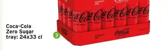 GAMMA Coca-Cola Zero Sugar tray: 24x33 cl aanbieding