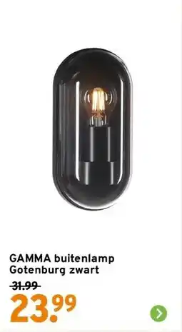 GAMMA GAMMA buitenlamp Gotenburg zwart aanbieding