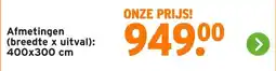 GAMMA Afmetingen (breedte x uitval): 400x300 cm aanbieding