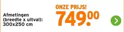 GAMMA Afmetingen (breedte x uitval): 300x250 cm aanbieding