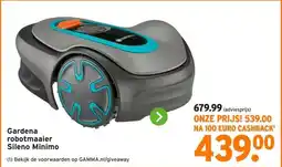 GAMMA Gardena robotmaaier Sileno Minimo aanbieding