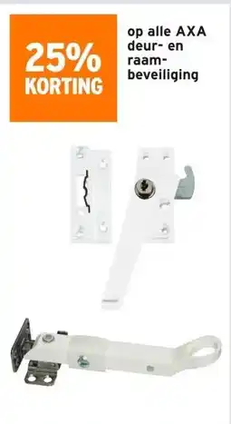 GAMMA 25% KORTING op alle AXA deur- en raam- beveiliging aanbieding