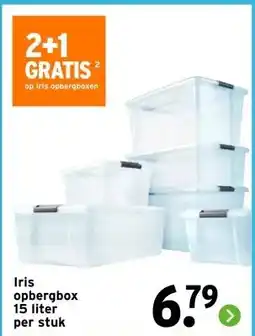 GAMMA Iris opbergbox 15 liter per stuk aanbieding