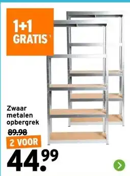 GAMMA Zwaar metalen opbergrek aanbieding