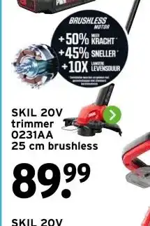 GAMMA SKIL 20V trimmer 0231AA aanbieding