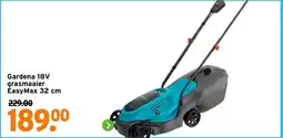 GAMMA Gardena 18V grasmaaier EasyMax 32 cm aanbieding