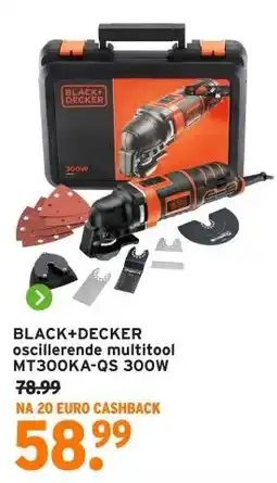 GAMMA BLACK+DECKER oscillerende multitool MT300KA-QS 300W aanbieding