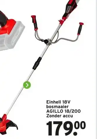 GAMMA Einhell 18V bosmaaier AGILLO 18/200 Zonder accu aanbieding