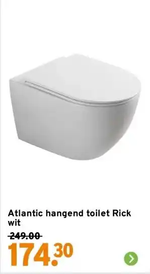 GAMMA Atlantic hangend toilet Rick wit aanbieding