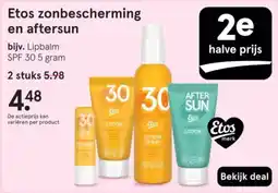 Etos Etos zonbescherming en aftersun aanbieding