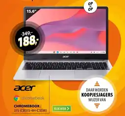 Expert Acer Chromebook 315 (CB315-4H-C3SW) Zilver aanbieding