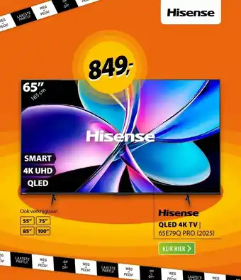 Expert Hisense QLED 65E79Q PRO (2025) aanbieding