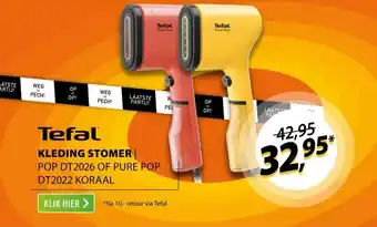 Expert Tefal Pure POP DT2026 Geel aanbieding