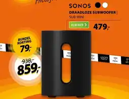 Expert Sonos Sub mini Zwart aanbieding