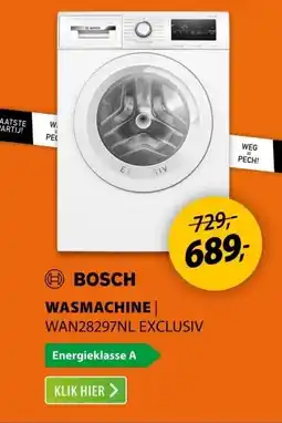 Expert Bosch WAN28297NL EXCLUSIV aanbieding