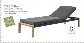 Casa Teak Luxe Ligbed aanbieding