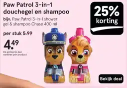 Etos Paw Patrol 3 in 1 douchegel en shampoo aanbieding