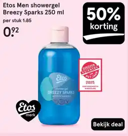 Etos Etos Men showergel Breezy Sparks aanbieding