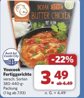 Combi Youcook Fertiggerichte aanbieding