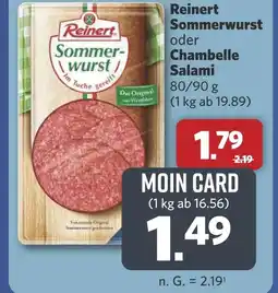 Combi Reinert Sommerwurst oder Chambelle Salami aanbieding
