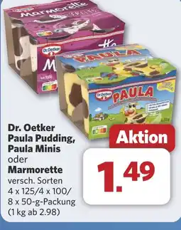 Combi Dr. Oetker Paula Pudding, Paula Minis oder Marmorette aanbieding