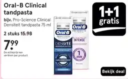 Etos Oral-B Clinical tandpasta aanbieding