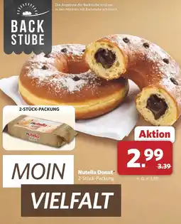 Combi Nutella Donut aanbieding