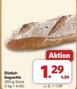 Combi Dinkel- baguette aanbieding