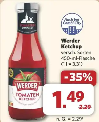 Combi Werder Ketchup aanbieding