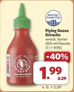 Combi Flying Goose Sriracha aanbieding