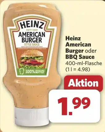Combi Heinz American Burger oder BBQ Sauce aanbieding