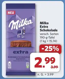 Combi Milka Extra Schokolade aanbieding