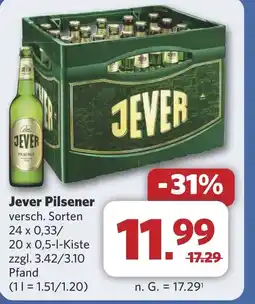 Combi Jever Pilsener aanbieding