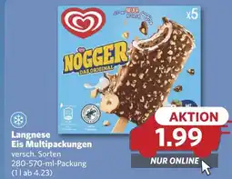 Combi Langnese Eis Multipackungen aanbieding