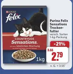 Combi Purina Felix Sensations Trocken- futter aanbieding