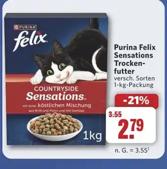 Combi Purina Felix Sensations Trocken- futter aanbieding