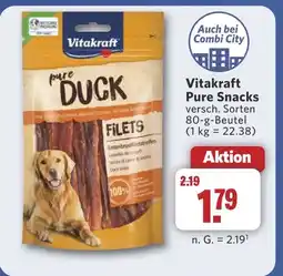 Combi Vitakraft Pure Snacks aanbieding