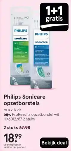 Etos Philips Sonicare opzetborstels aanbieding