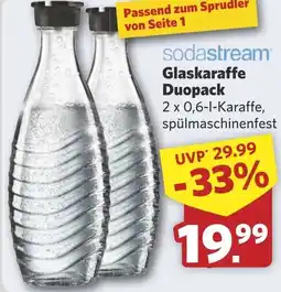 Combi Glaskaraffe Duopack aanbieding