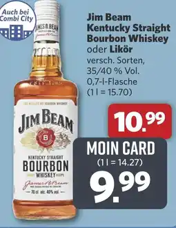 Combi Jim Beam Kentucky Straight Bourbon Whiskey oder Likör aanbieding