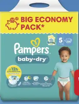 Combi Pampers Baby Dry, Premium Protection oder Pants Big Pack Windeln aanbieding
