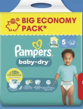 Combi Pampers Baby Dry, Premium Protection oder Pants Big Pack Windeln aanbieding