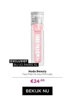 ICI Paris XL Huda Beauty Faux Filler Oil Juicy Pink Lady aanbieding