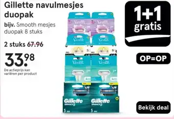 Etos Gillette navulmesjes duopak aanbieding